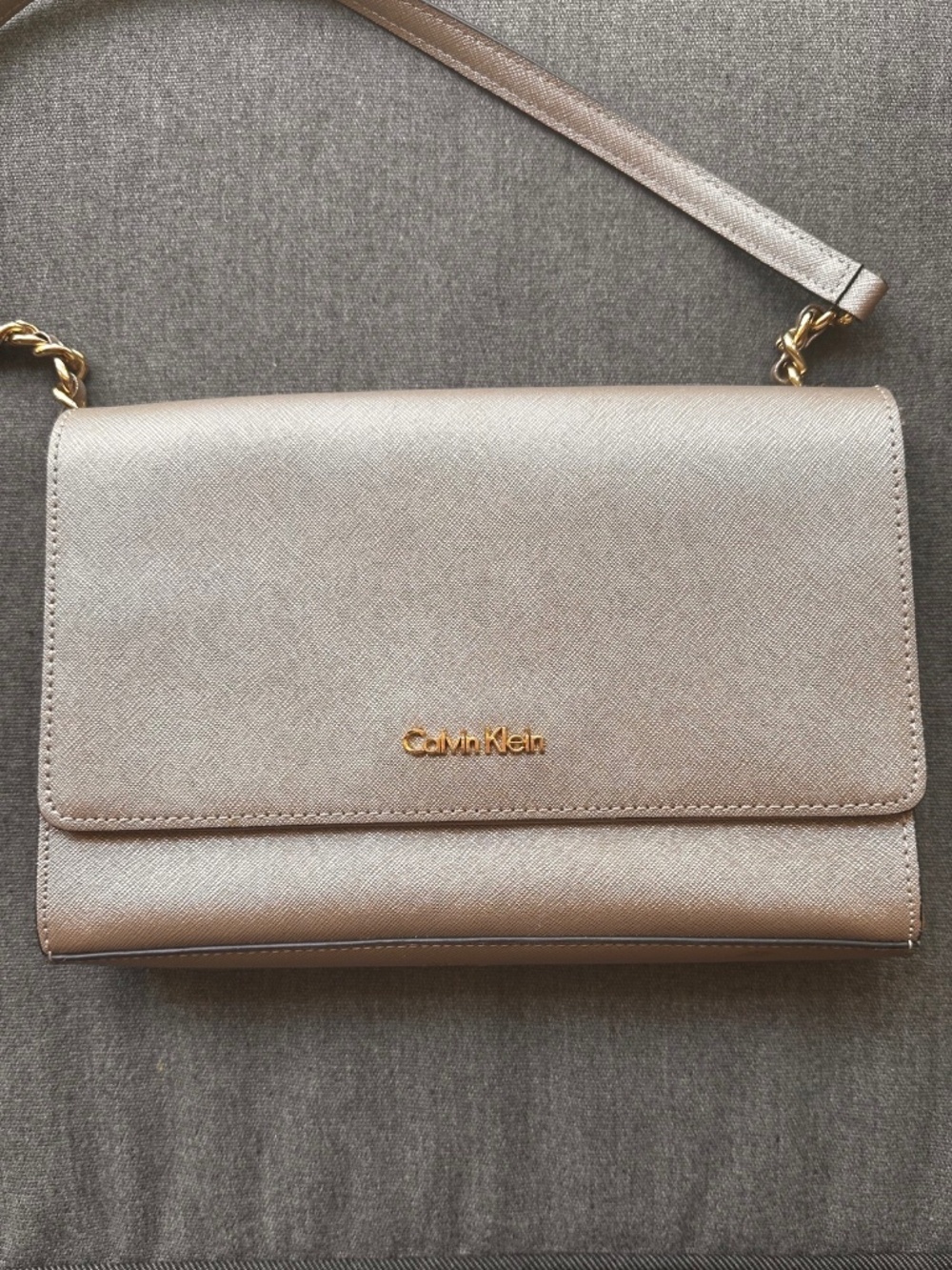 Gold Calvin Klein Handbag